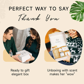 iAOVUEBY thank you candle, scented and soothing, adds ambiance to any gift moment.