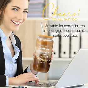 iAOVUEBY Thick Glass Cup demonstrates durable, temperature-safe daily use.