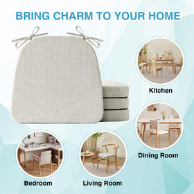 IASEAHK 17x16x2 size fits most chairs with D-shaped seats