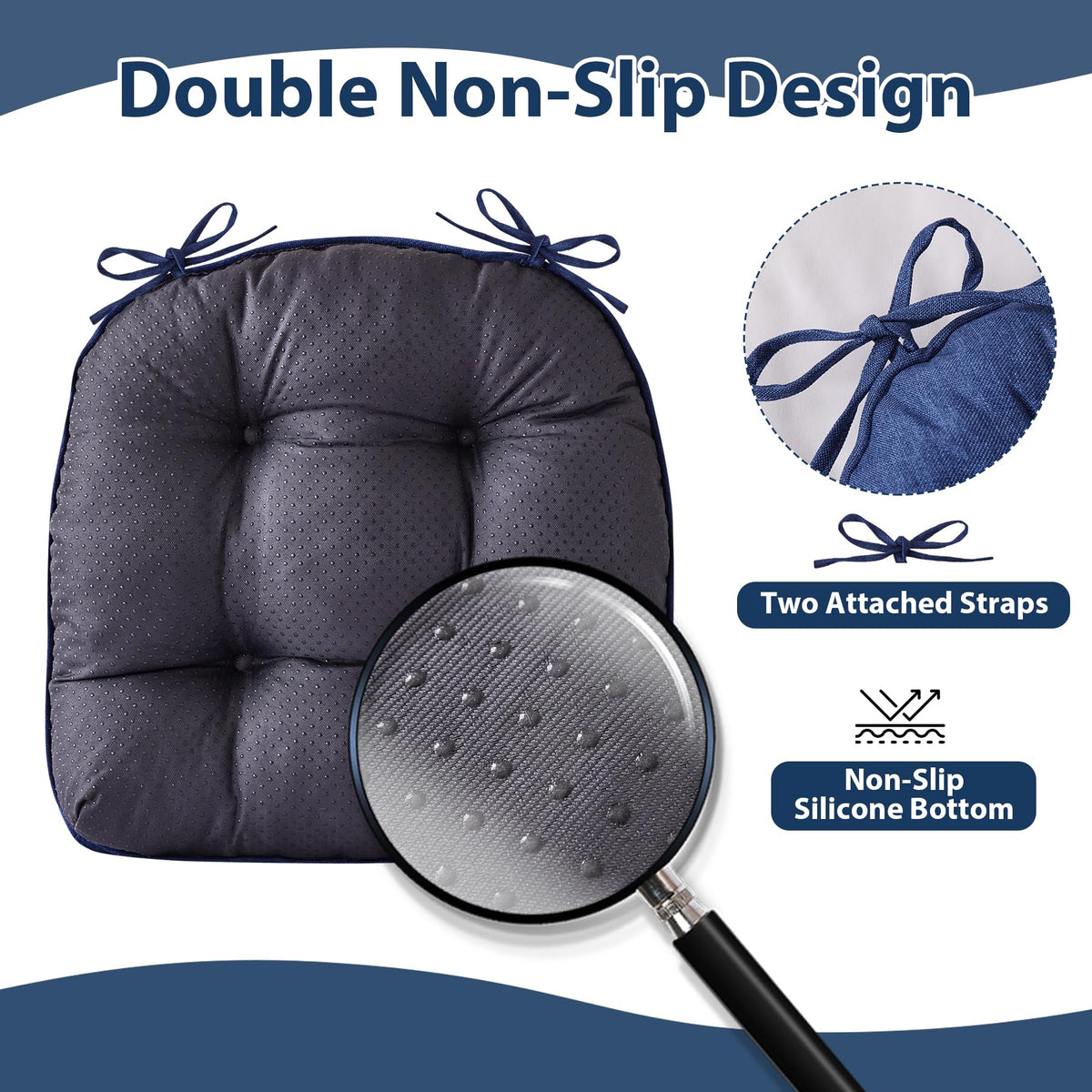 IASEAHK tufted cushion with piped edges maintains shape over time.