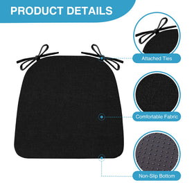 IASEAHK chair cushions non-slip straps keep seats secure during family meals.