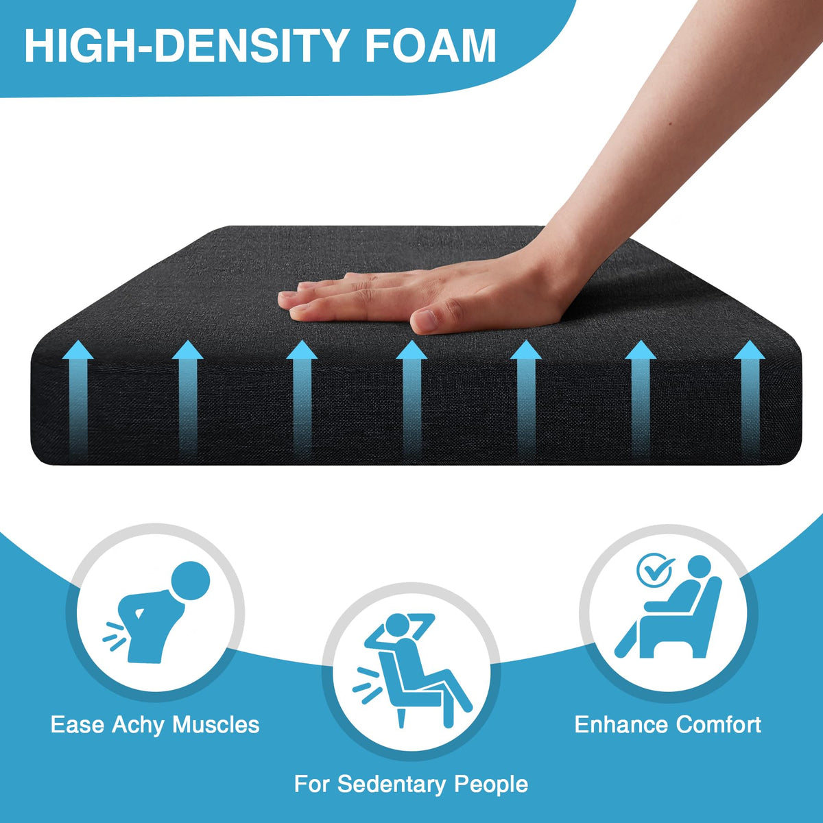 IASEAHK chair cushions removable cover simplifies cleaning and refreshes your dining area.