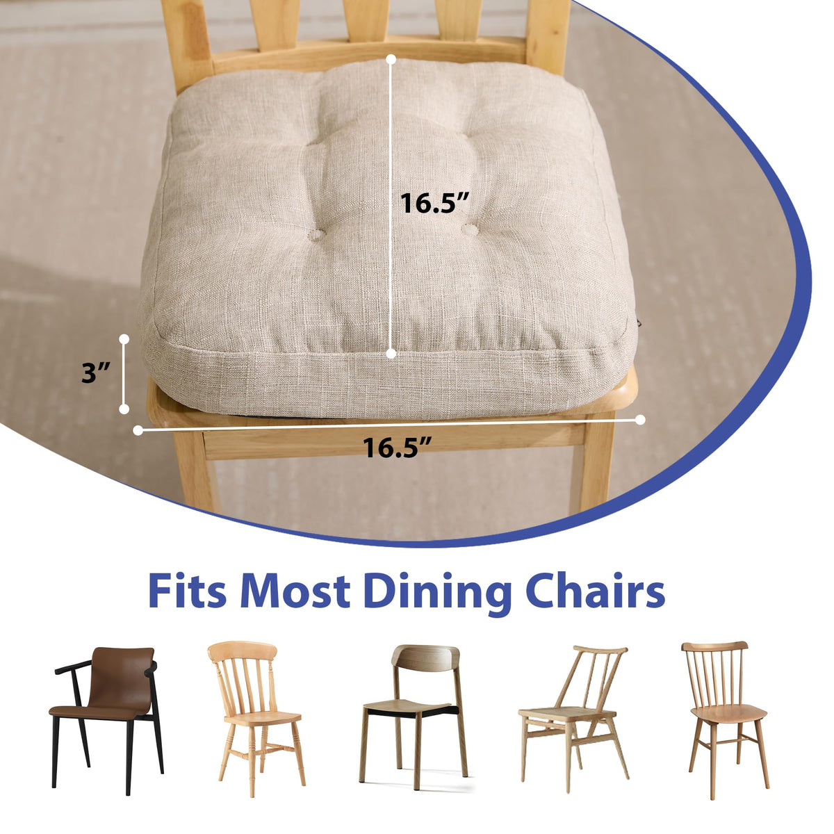 IASEAHK dual-layer cushion with adjustable height for personalized seating
