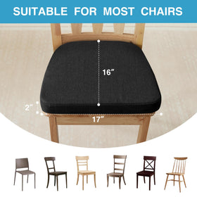 IASEAHK chair cushions with foam support contour to your body for comfortable seating.
