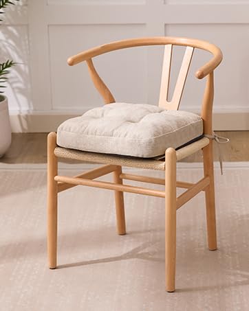 IASEAHK cushion with non-slip bottom keeps dining chairs in place