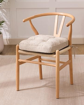 IASEAHK cushion with non-slip bottom keeps dining chairs in place