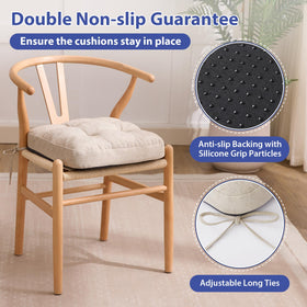 IASEAHK removable cover cushions are machine-washable for easy care