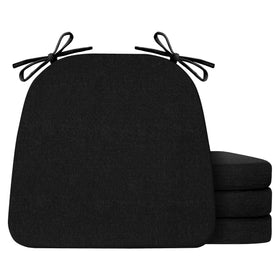 IASEAHK dining chair cushions set of four in black offer plush support for long meals.