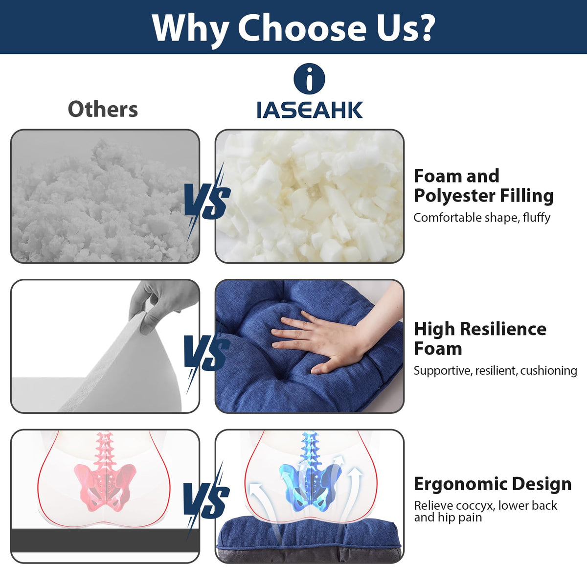 IASEAHK machine-washable chair pads simplify cleanup after gatherings.