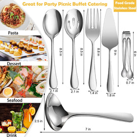 IAXSEE large serving spoon shown for serving dishes at gatherings.