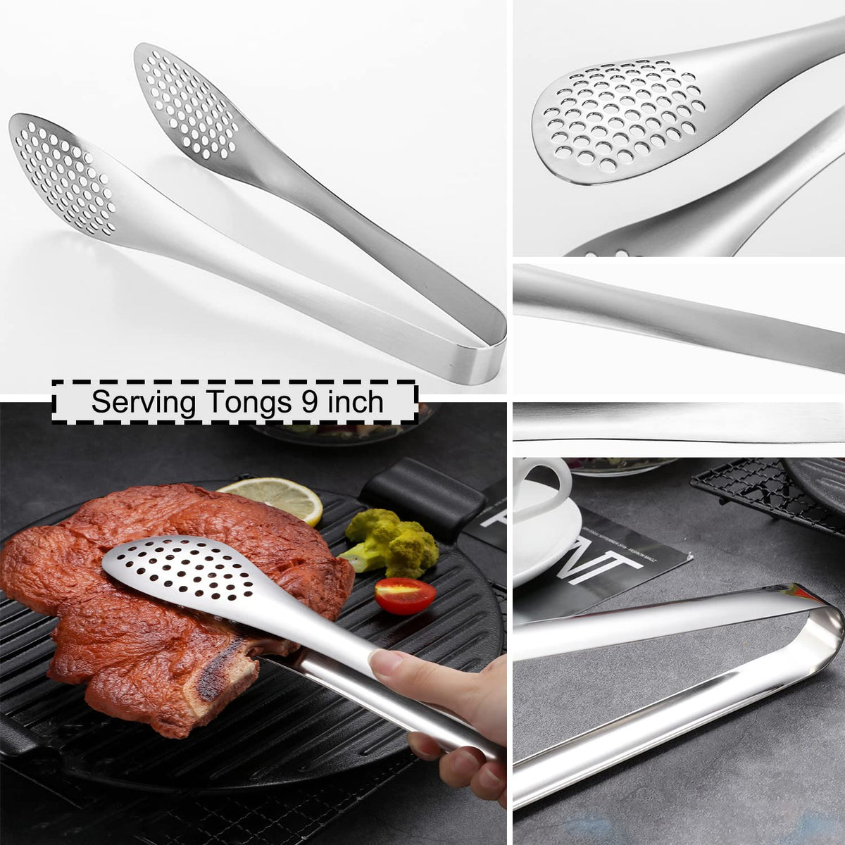 IAXSEE small ice tongs provide precise ice pickup