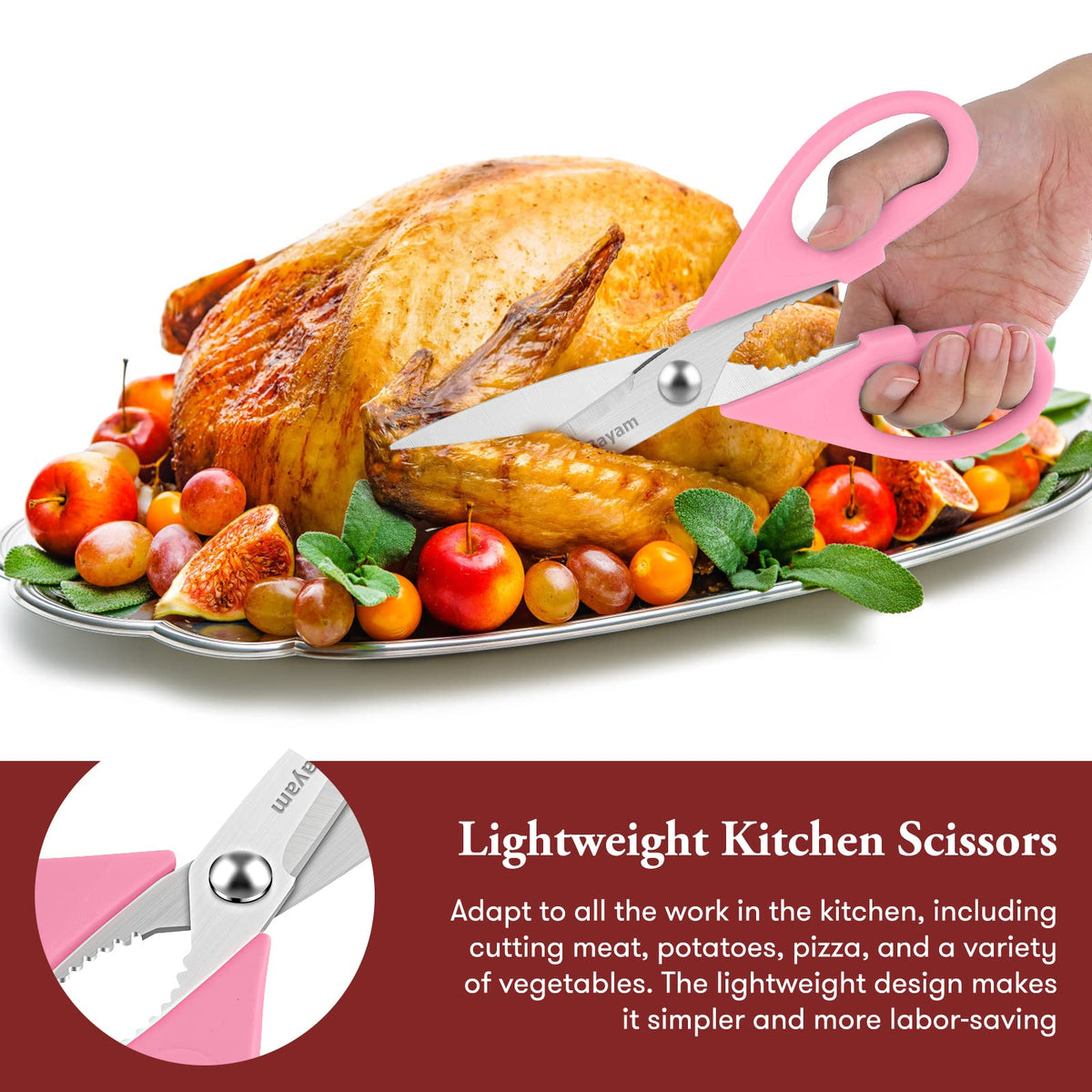 iBayam colorful handles designed for different kitchen tasks