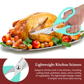 iBayam micro-serrated blades enhance grip for tougher tasks in daily cooking.