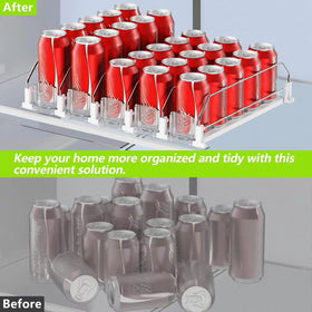 IBORING fridge saver keeps juice, soda, beer, and wine neatly accessible