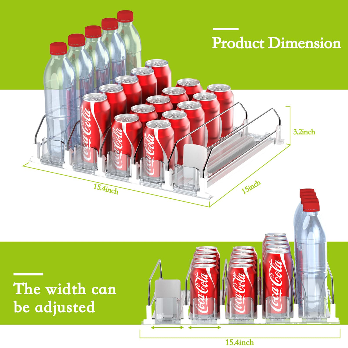 IBORING beverage dispenser stores a variety of drinks neatly in the fridge.