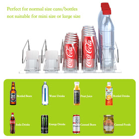 IBORING fridge organizer shows rust-resistant metal partitions for long-lasting durability.