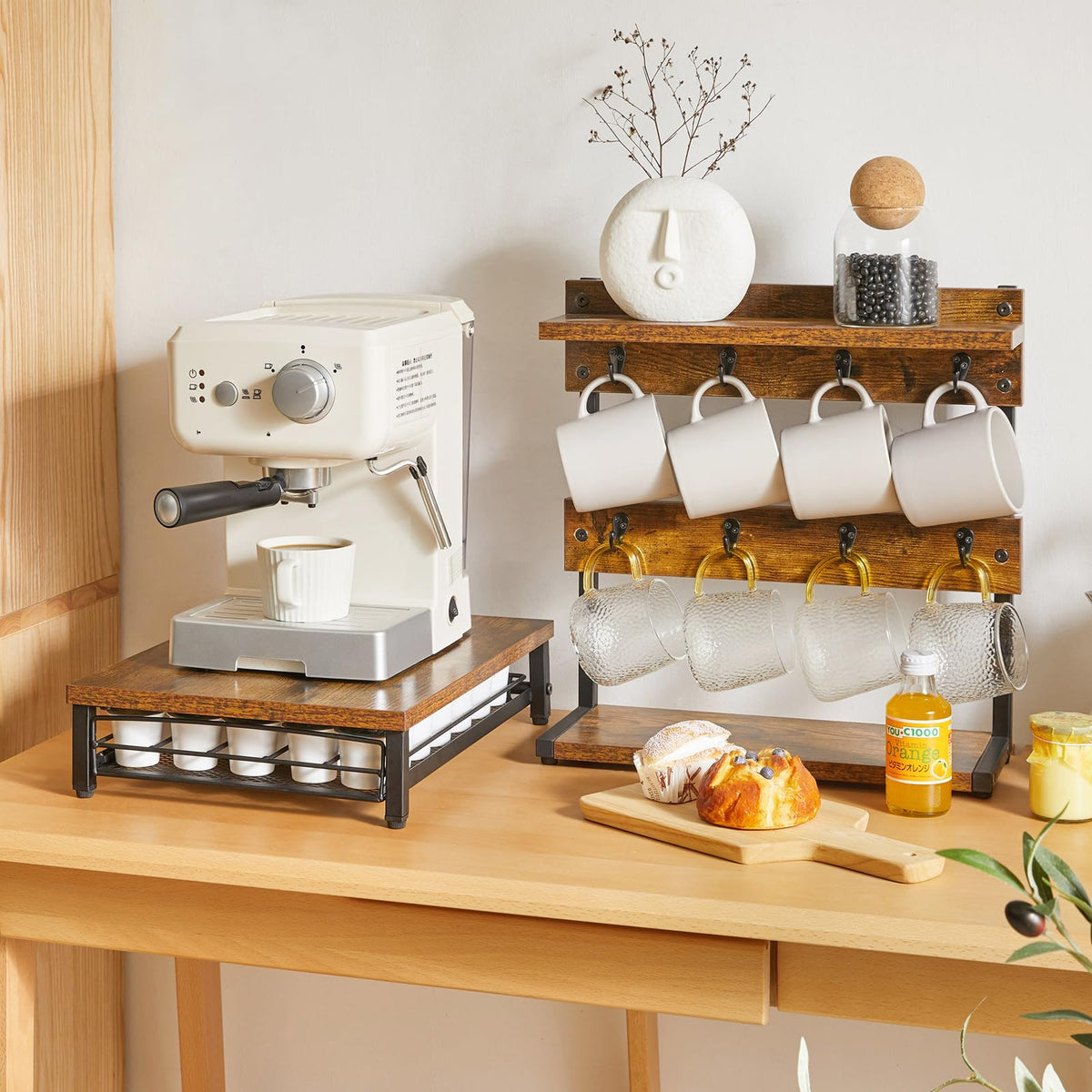 IBUYKE coffee pod drawer open view with smooth sliding action