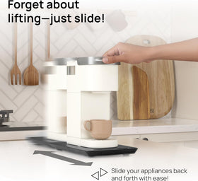 Ibyx bamboo finish slider adds a warm, durable touch to your countertop.