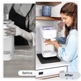 Ibyx Elegant Appliance Slider counter organization in action.