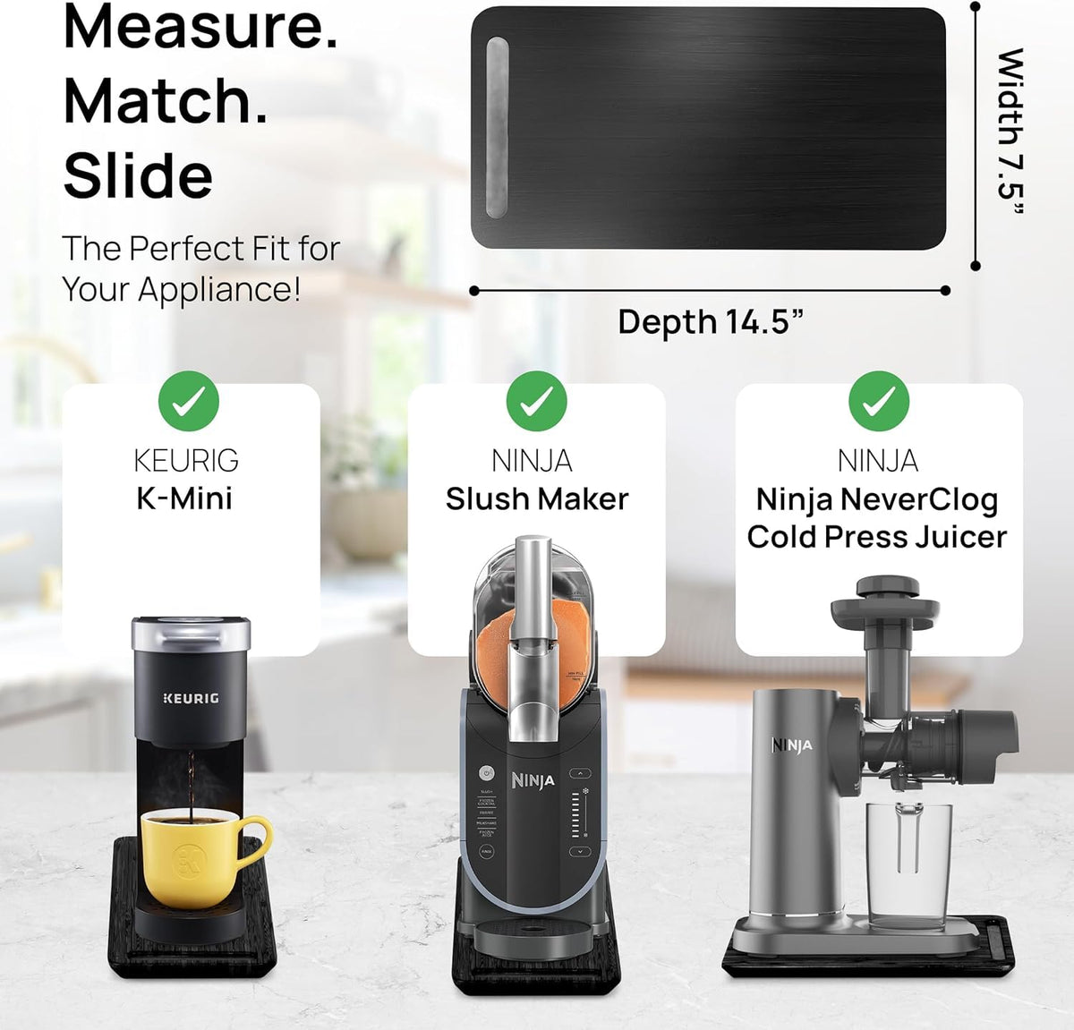 Ibyx kitchen organization solution keeps counters tidy and reachable.
