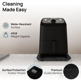 Ibyx Elegant Appliance Slider smooth glide demonstrating quiet movement.