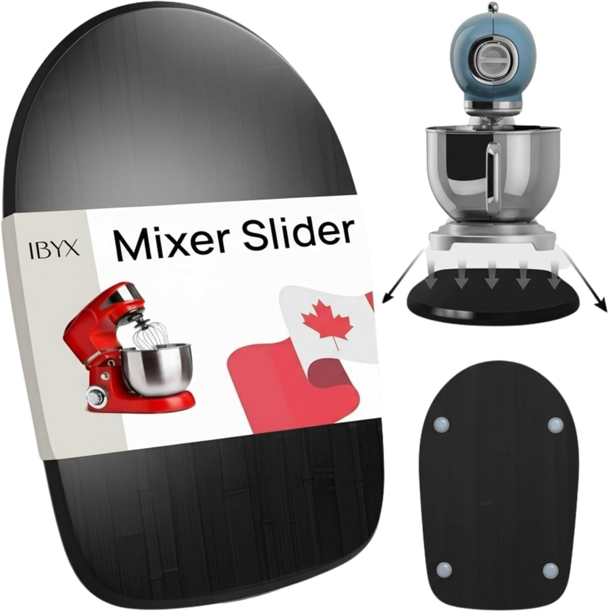 Ibyx Mixer Slider front view for easy access to a heavy mixer