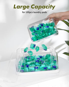 iCASA crystal-clear acrylic design offers quick visibility and compact under-sink storage.