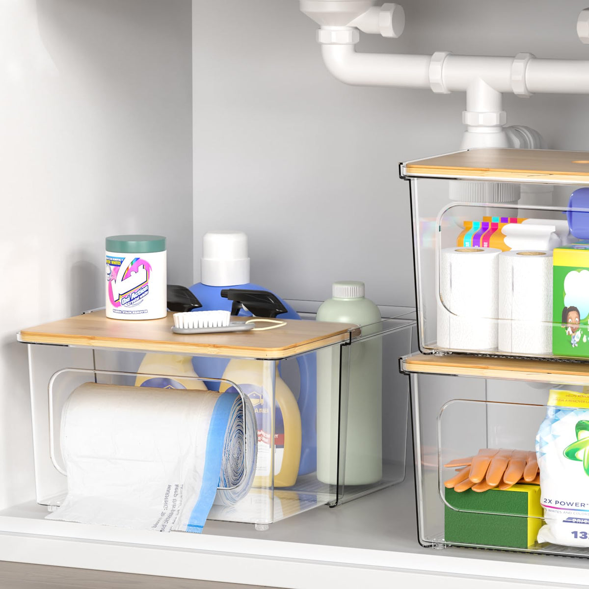 iCASA one-hand tear dispense enables quick bag access during busy kitchen moments