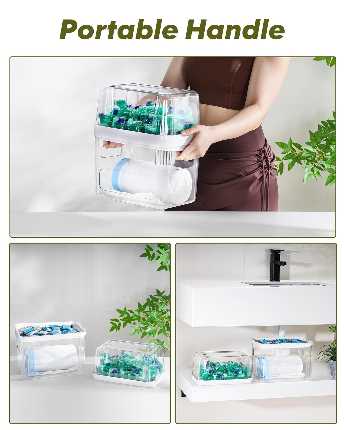 iCASA stackable design fits pantries and cabinets for efficient organization.