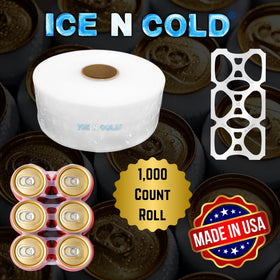 Ice N Cold 6pk can rolls in-store display: elevates shelf visibility and customer pickup.