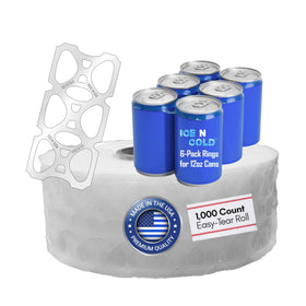 Ice N Cold 6pk can rolls packaging: durable design keeps cans organized and ready for checkout.