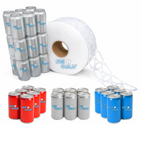 Ice N Cold 6pk can rolls perforations: snap apart packs quickly for separate displays.