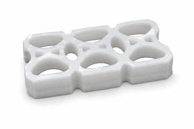ICE N COLD six-pack rings securing 12oz cans for a neat display