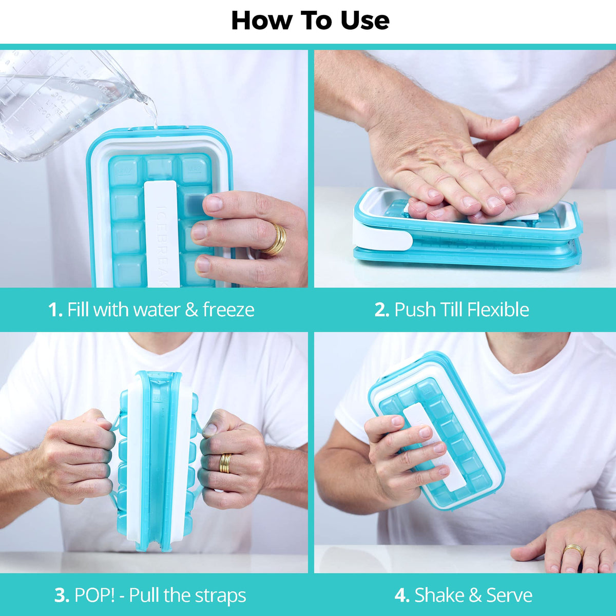 ICEBREAKER tray capacity up to 54 cubes per day for busy days.