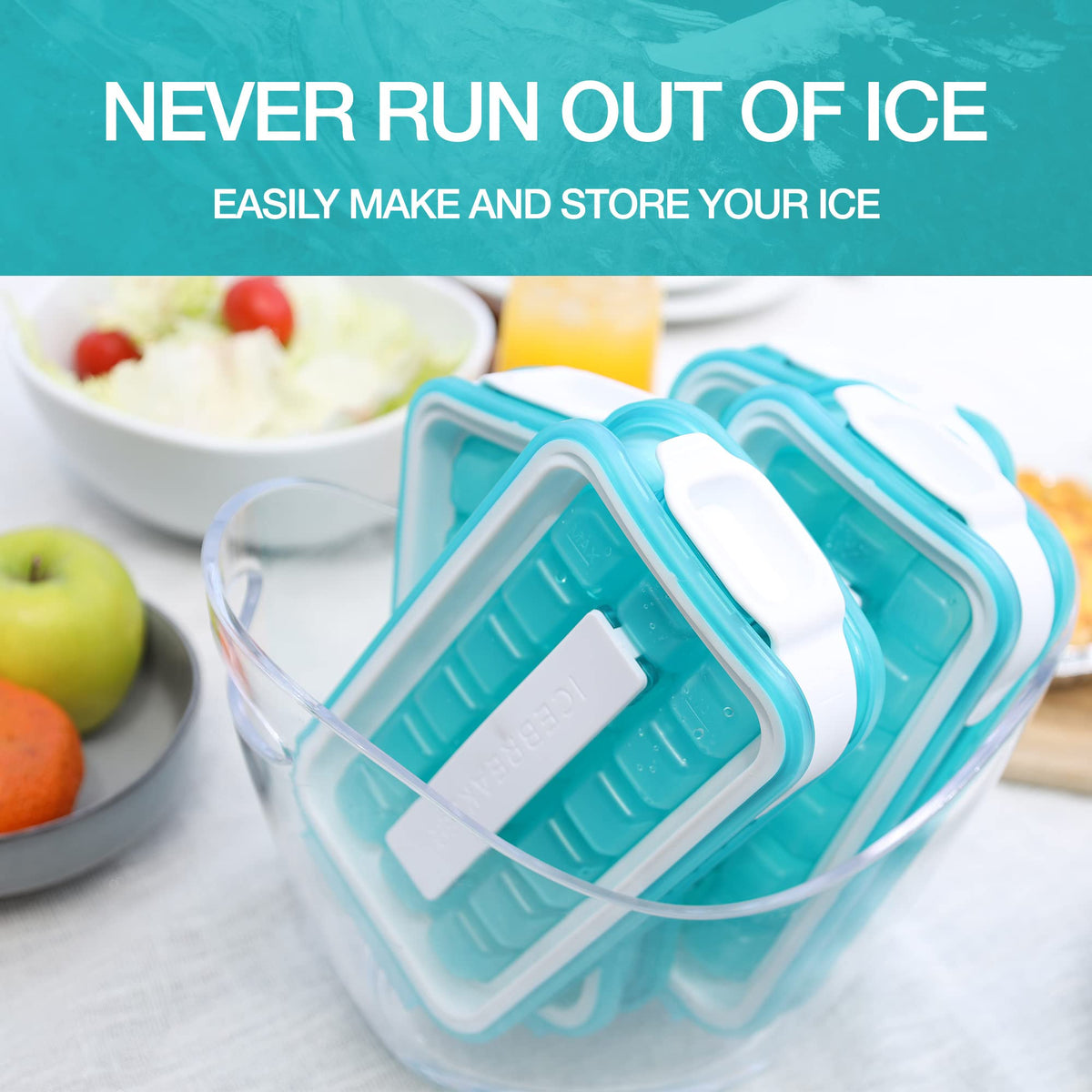 ICEBREAKER portable ice pack use keeps drinks cool on the go.