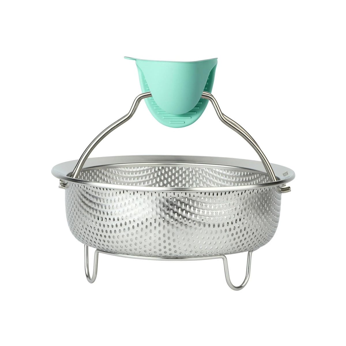 ICEICE stainless-steel steamer basket for vegetables and dumplings, durable and rust-resistant