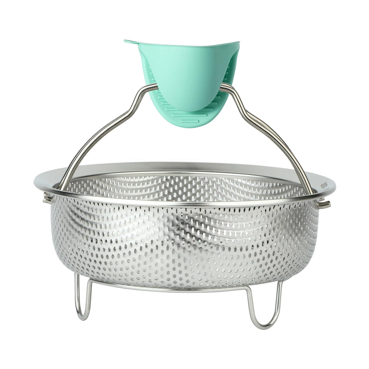 ICEICE steamer basket in stainless steel for durable daily steaming of vegetables and dumplings.