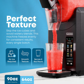 Iceman Slush-Ease Max dispensing lever in action into a cup