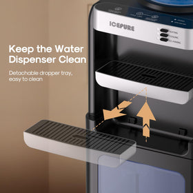 ICEPURE top-loading bottle compatibility for easy setup