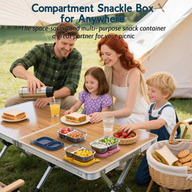 ICEROYCE travel-friendly lunch box for organized meals on the move.