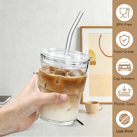 ICESIP glass straws and straw brush enable easy cleaning after beverages.