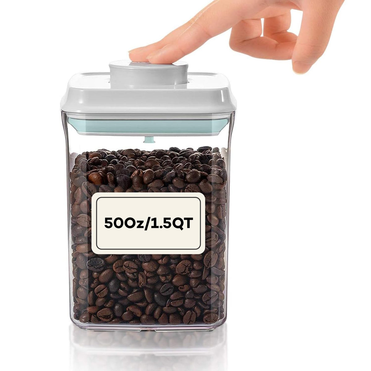 iChewie Bop Top airtight container with lid keeps snacks fresh