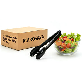 ICHROSAYA black serving tongs add a professional look to any setup.