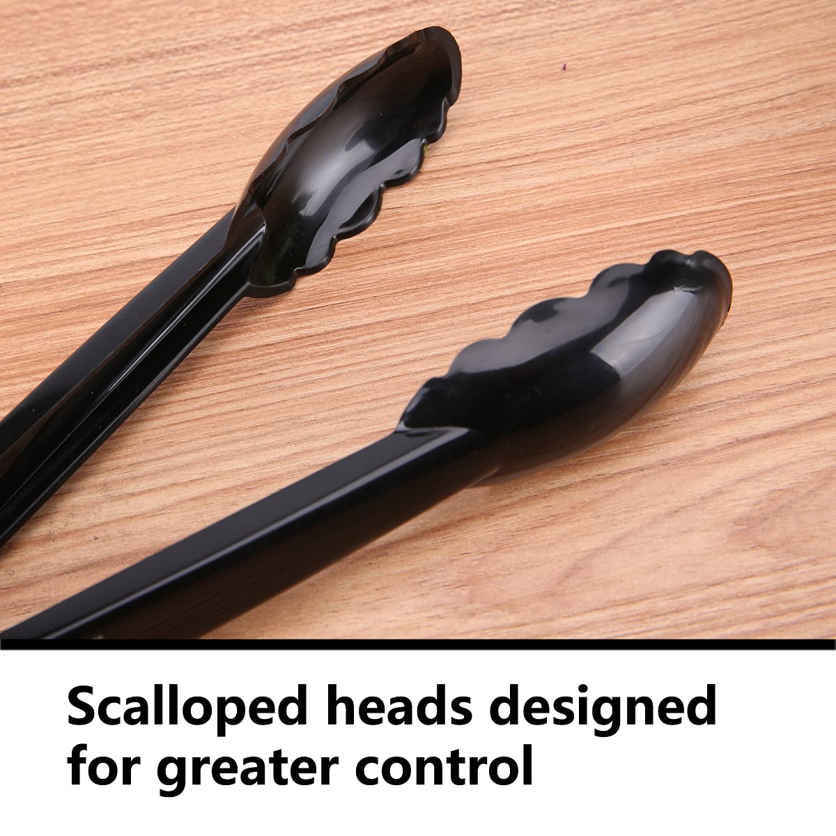 ICHROSAYA BPA-free food-safe tongs in black for reliable food handling.