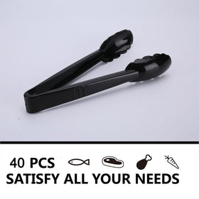 ICHROSAYA black buffet and BBQ serving tongs ideal for large gatherings.