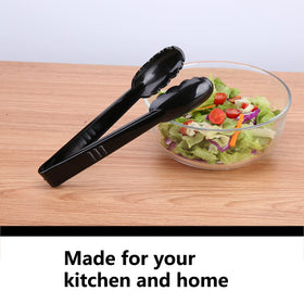 ICHROSAYA durable plastic tongs for quick, mess-free salads at gatherings.