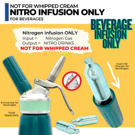 ICO nitro cartridges setup for easy nitro coffee infusion