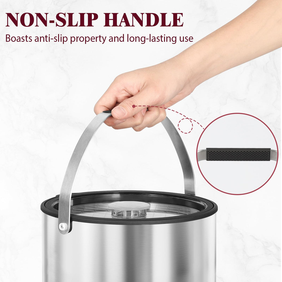 I·CODE 6.8L ice bucket ideal for home parties and outdoor events.