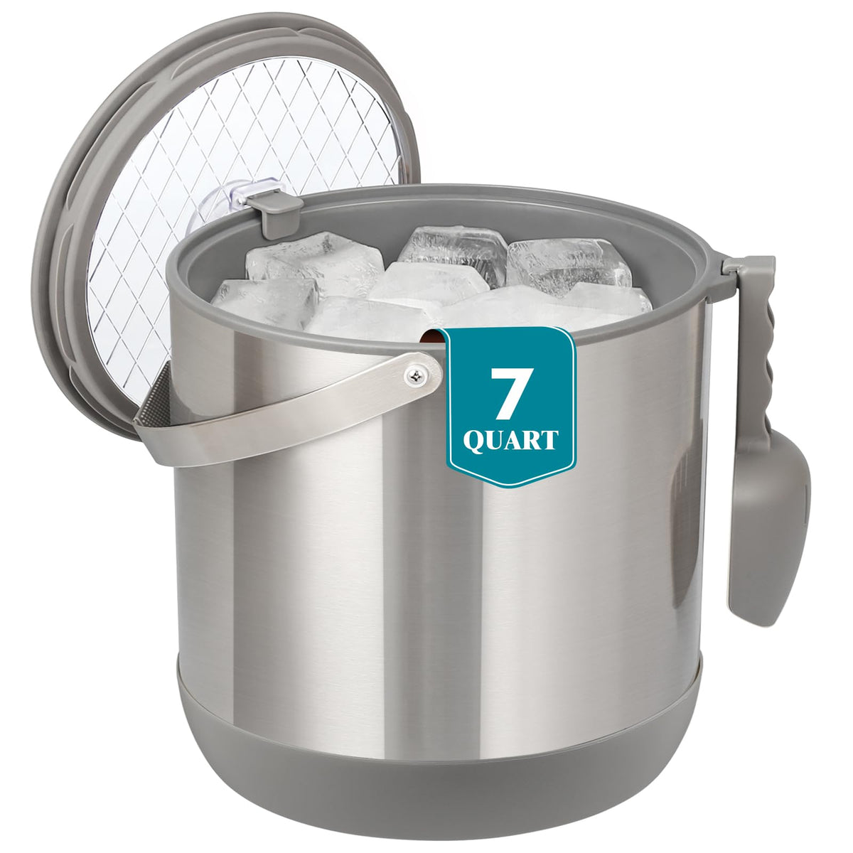 I·CODE 6-8L ice bucket front view, ideal for party ice storage