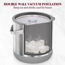 I·CODE 6-8L transparent lid, view ice without opening